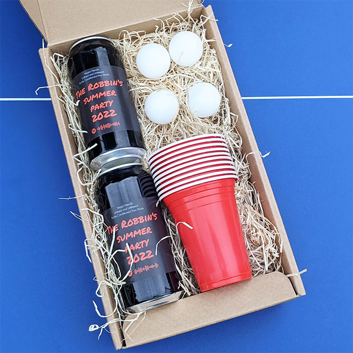 Personalised Beer Pong Gift Box