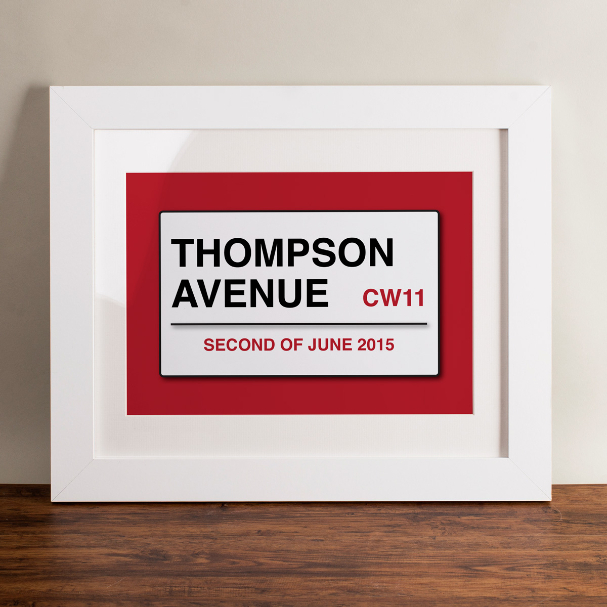 Personalised Framed Print - Street Sign
