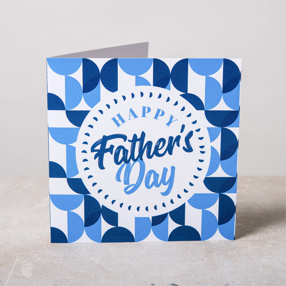Father's Day Blue Semi Circles Card