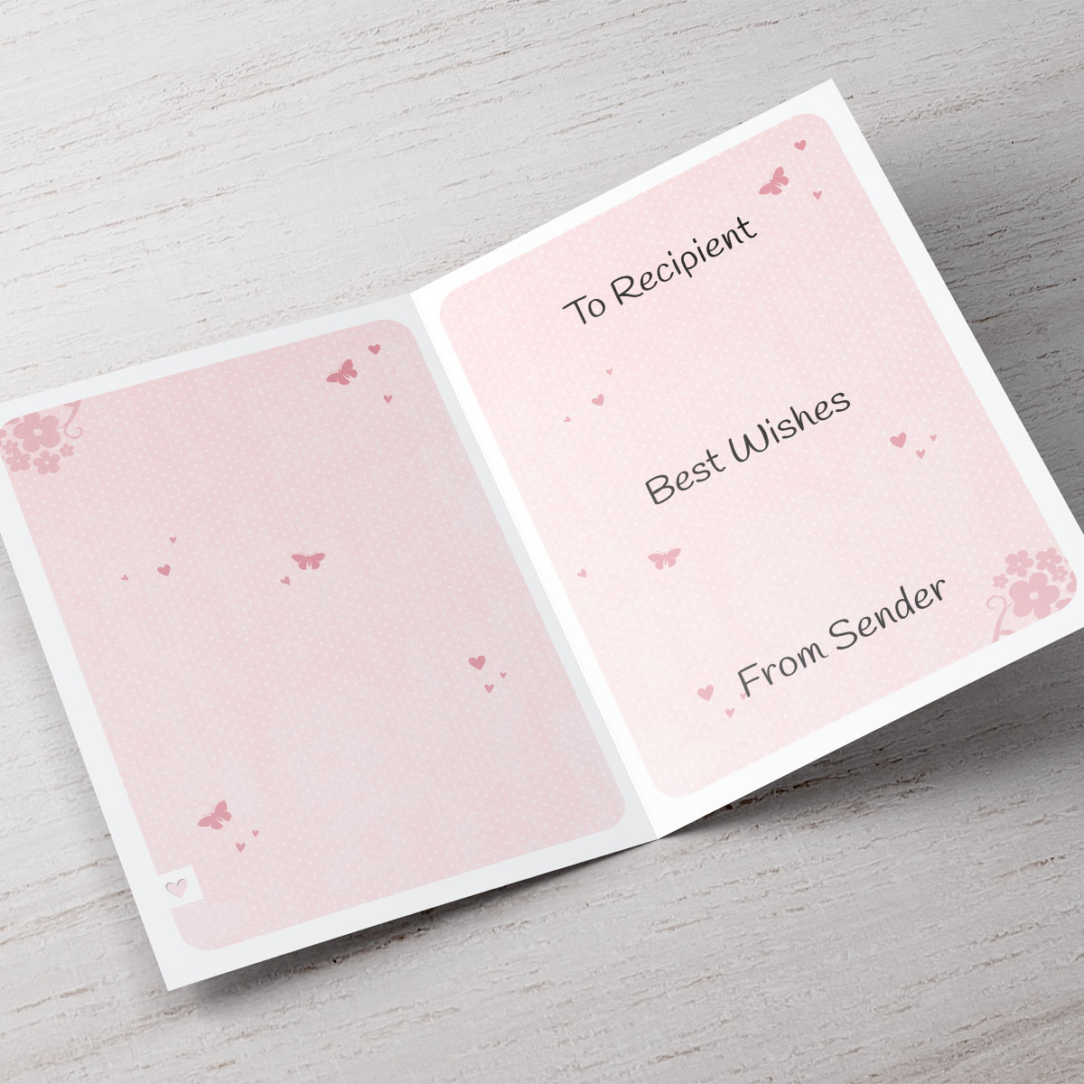 Photo Upload Card - Pink Heart Frame For My...