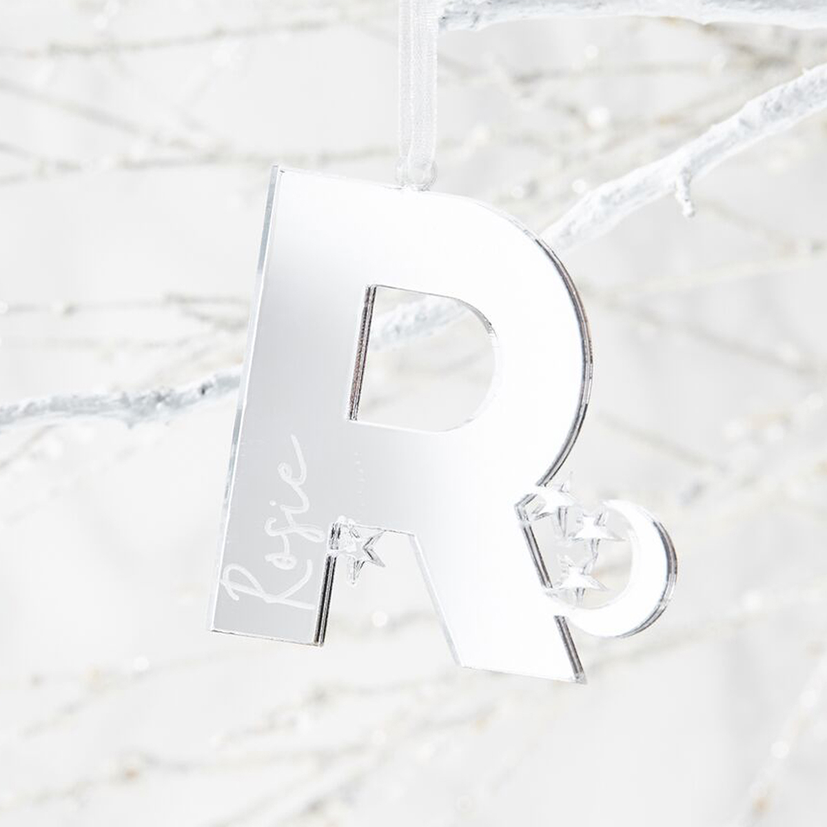 Personalised Christmas Decoration - Star Initial