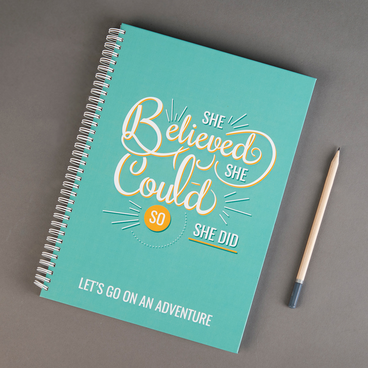 Personalised Notebook - She Believed She Could