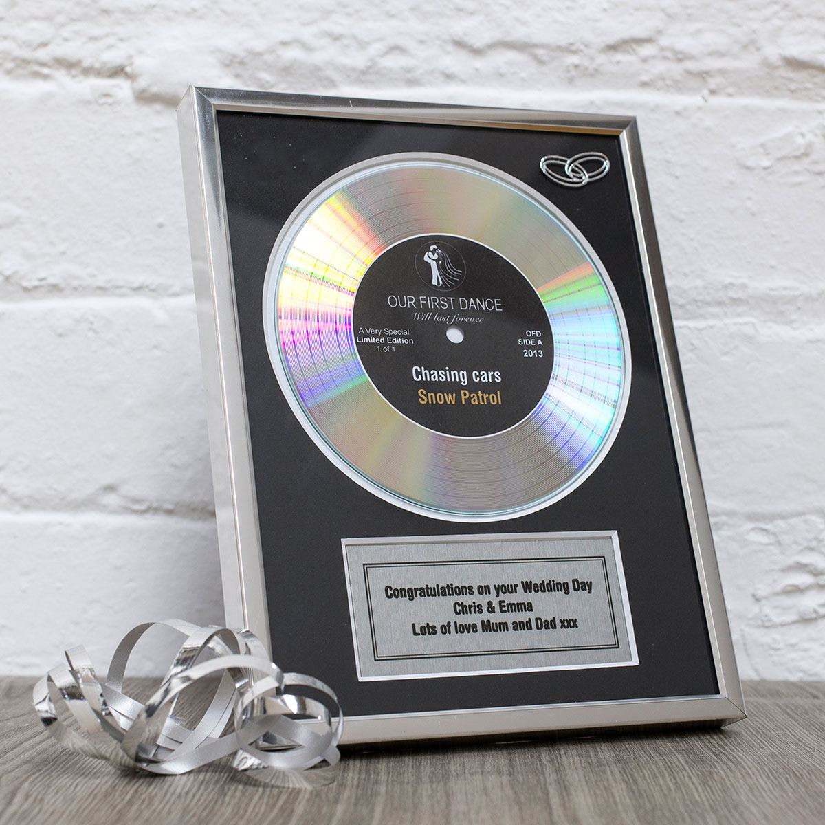Personalised Framed Didi Disc - First Dance