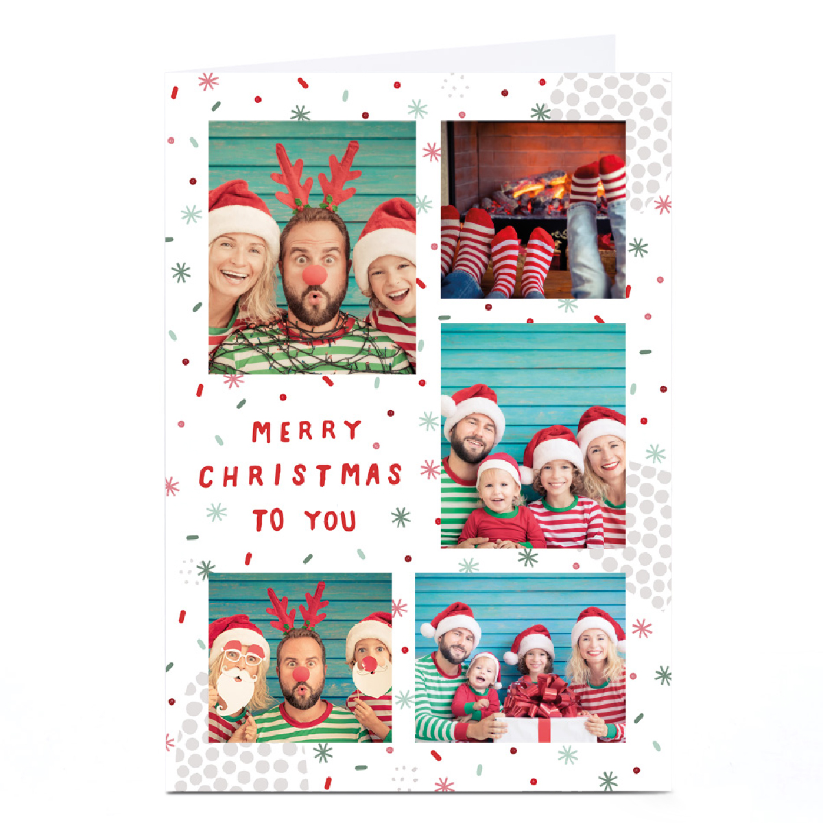 Personalised Kerry Spurling Christmas Card - Multi Photo Upload
