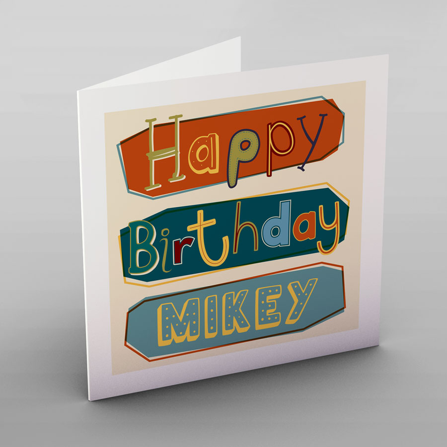 Personalised Birthday Card - Jumbled Letters