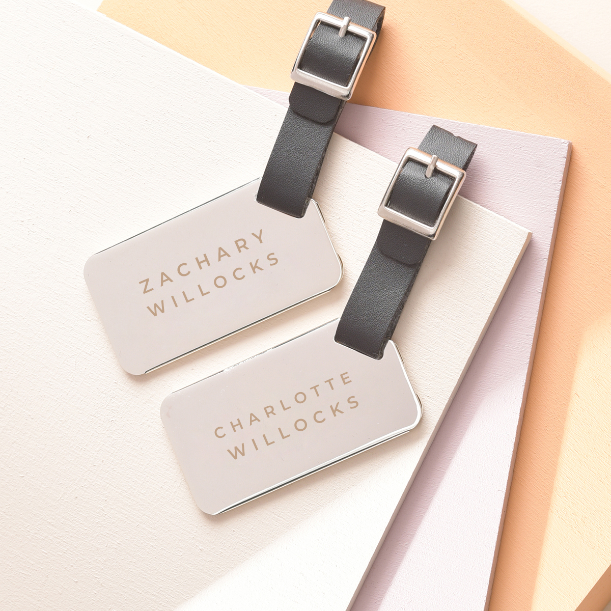 Create Your Own - Personalised Stainless Steel Luggage Tags