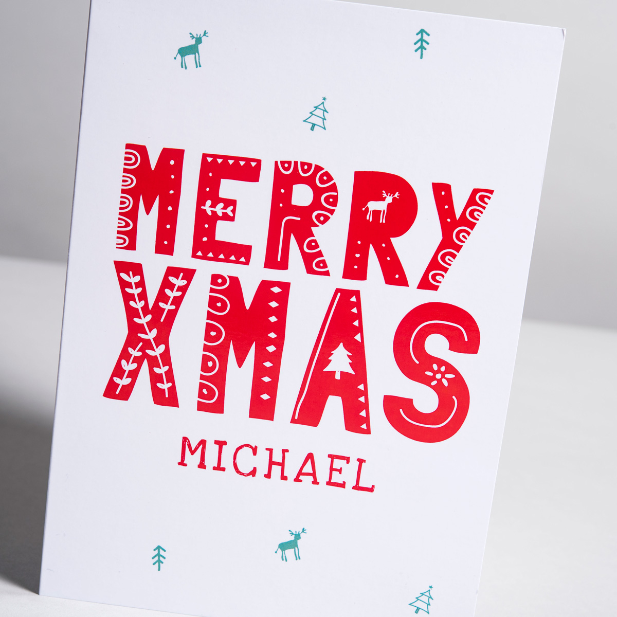 Personalised Card - Merry Xmas