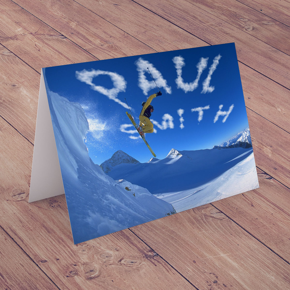 Personalised Card - Ski Jump