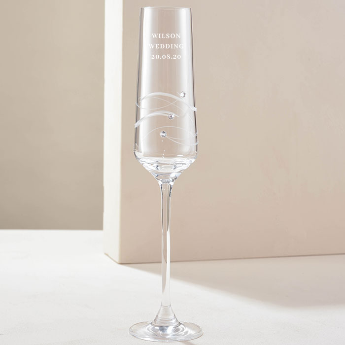 Create Your Own - Personalised Swarovski Elements Champagne Flute