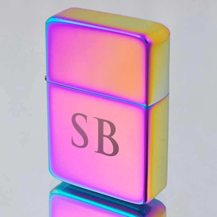 Personalised Rainbow Lighter - Initials