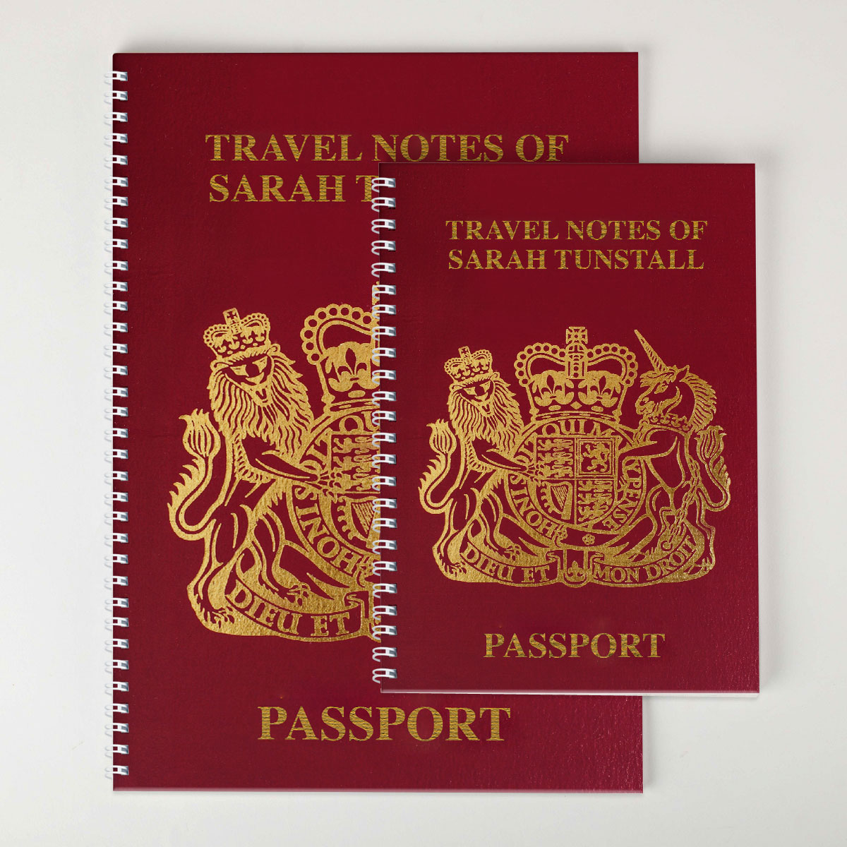 Personalised Notebook - Passport Design