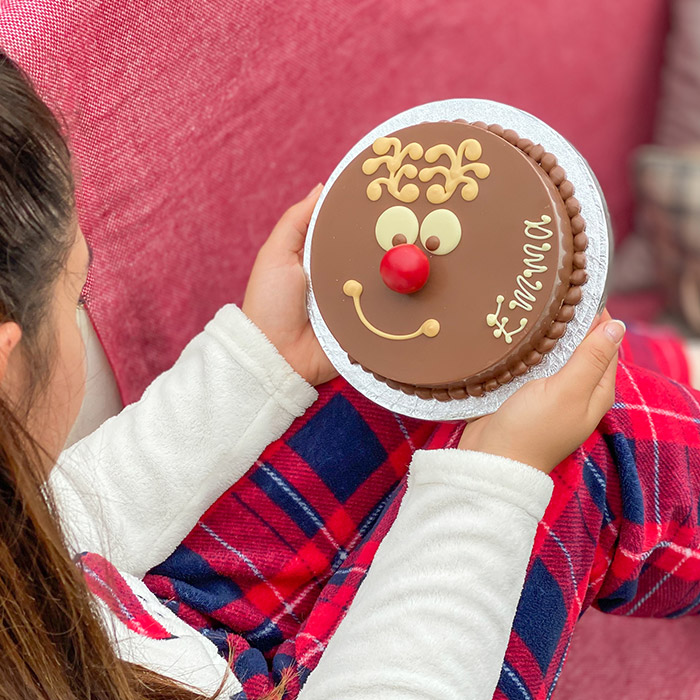 Personalised Mini Rudolph Smash Cake