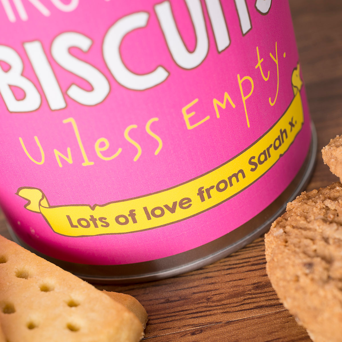 Personalised Tin With Biscuits - Teacher's Biscuits