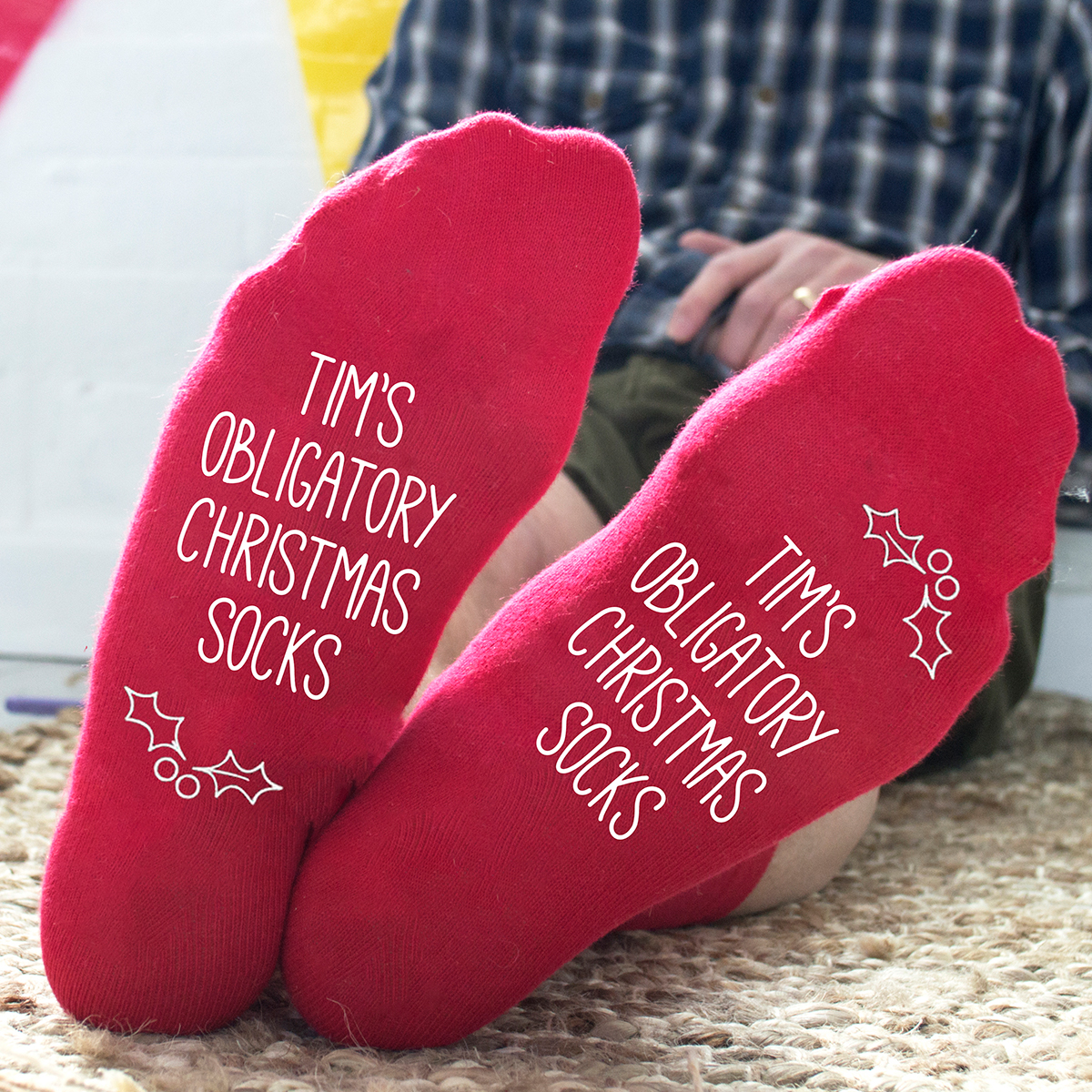 Personalised Obligatory Christmas Socks