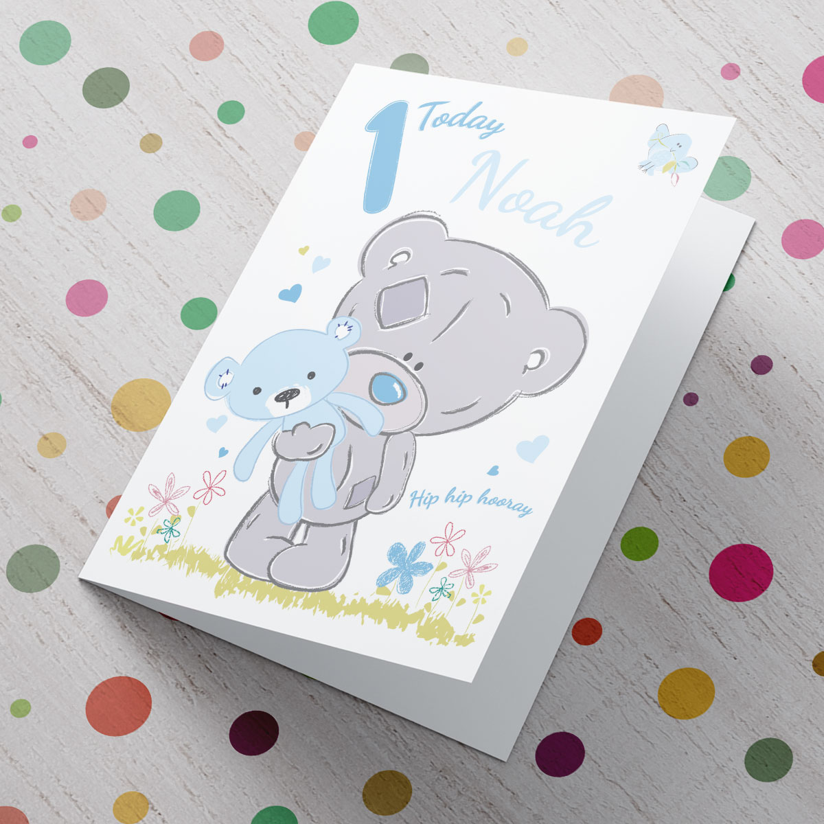 Personalised Me To You Card - Blue 1 Today