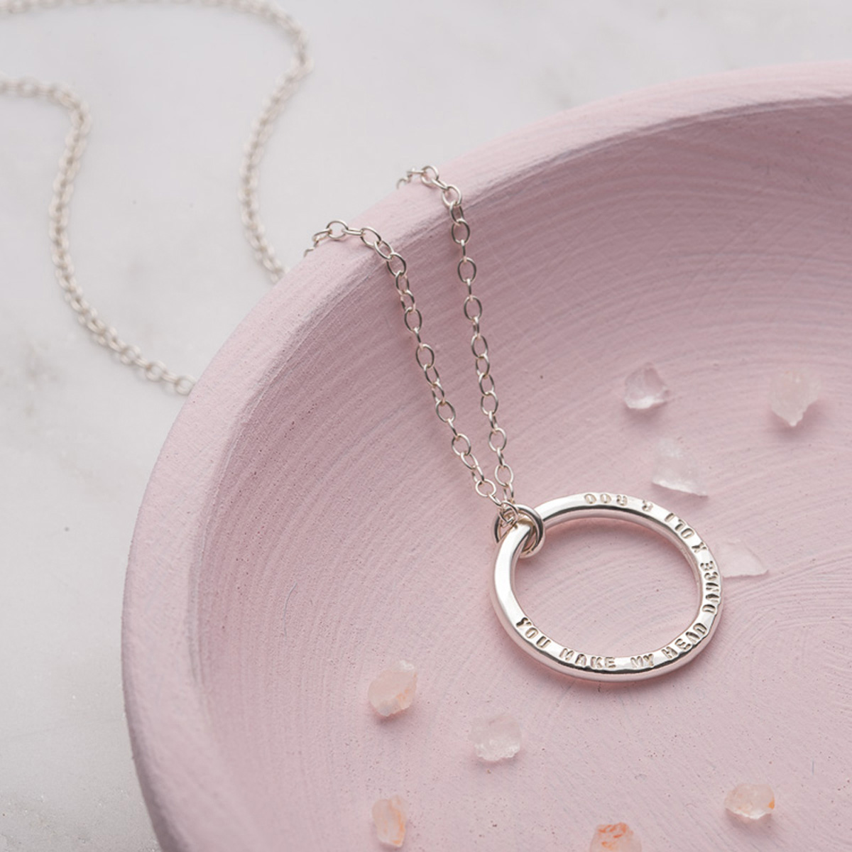 Personalised Posh Totty Designs Family Circle Necklace