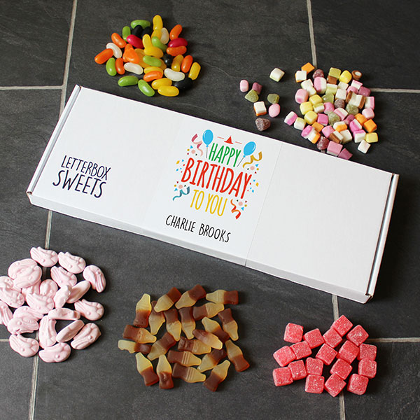Personalised Letterbox Sweets - Happy Birthday