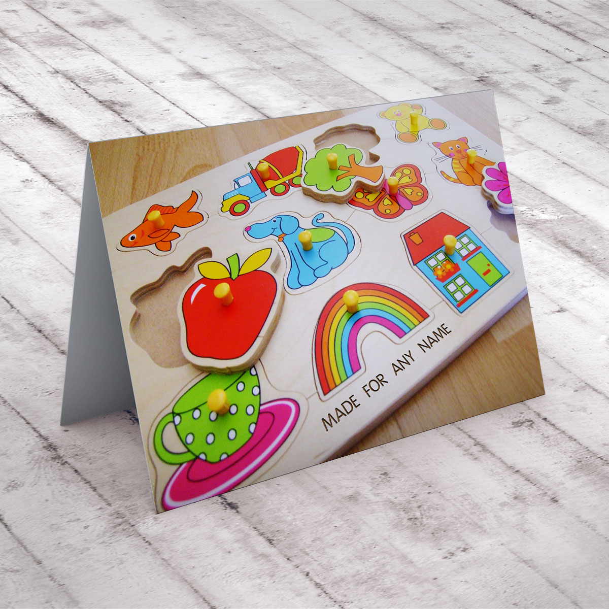 Personalised Card - Wooden Jigsaw