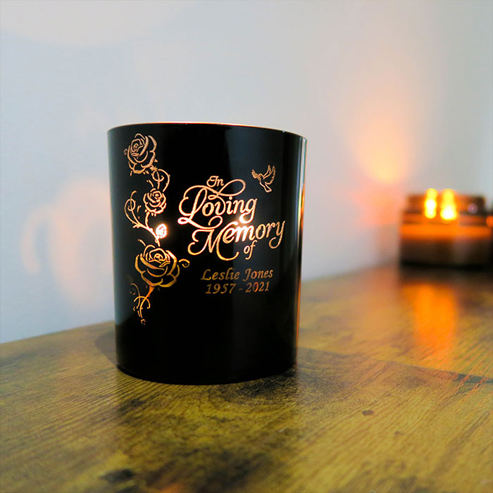 Personalised Scented Glow Candle - Memorial