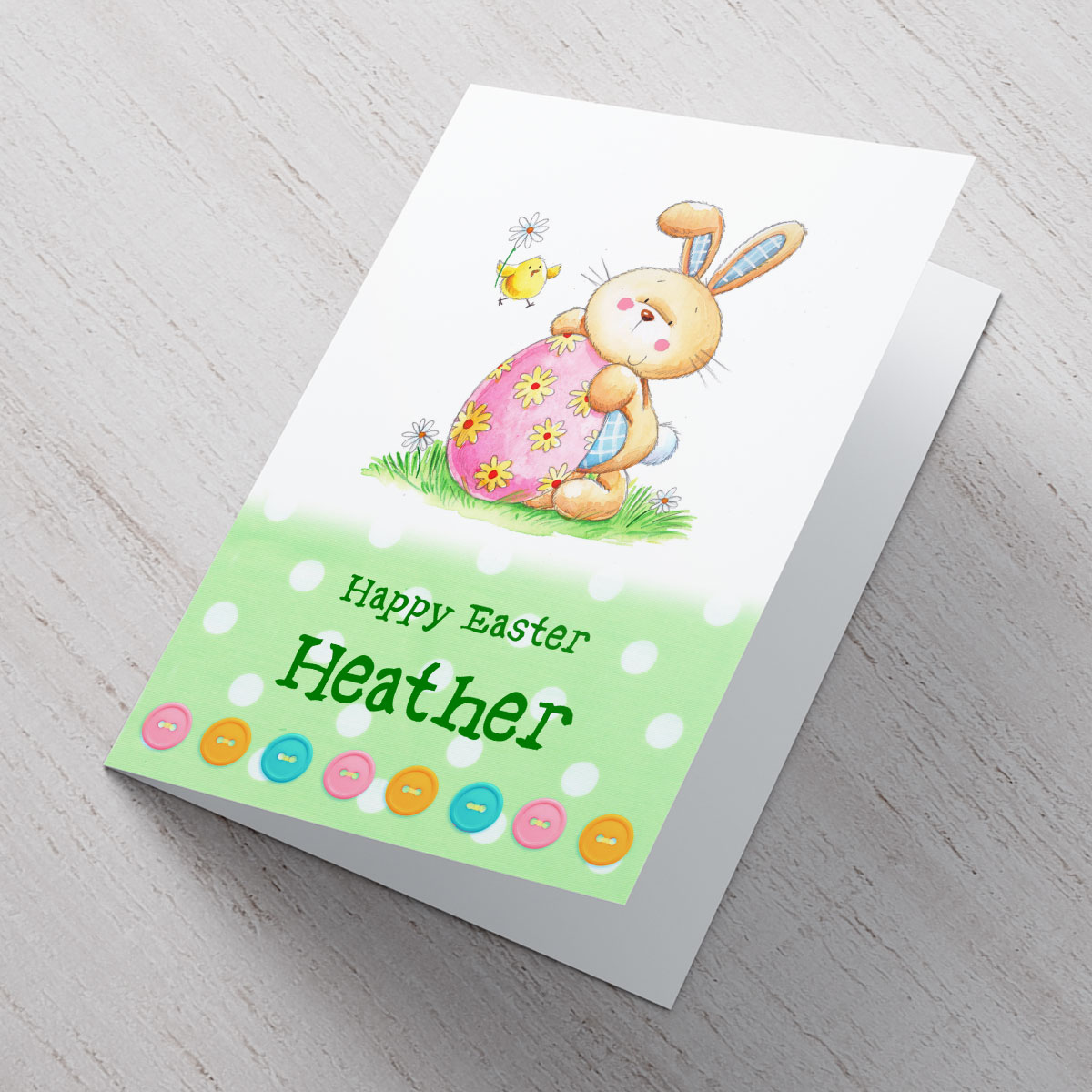 Personalised Card - Little Easter Bunny