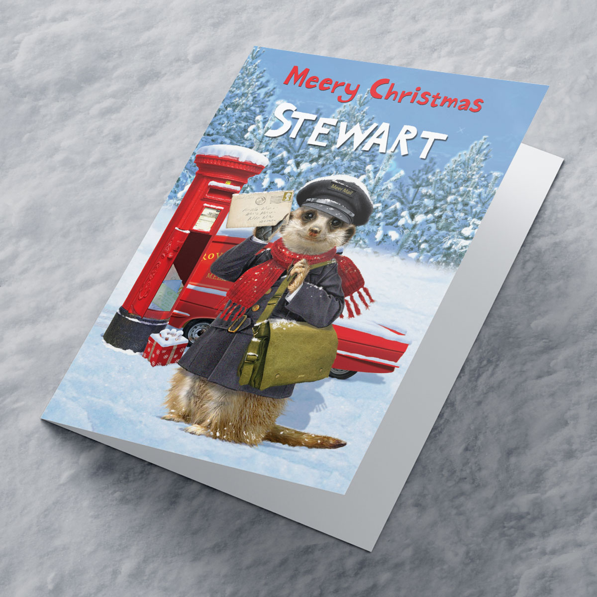 Personalised Christmas Card - Meery Christmas