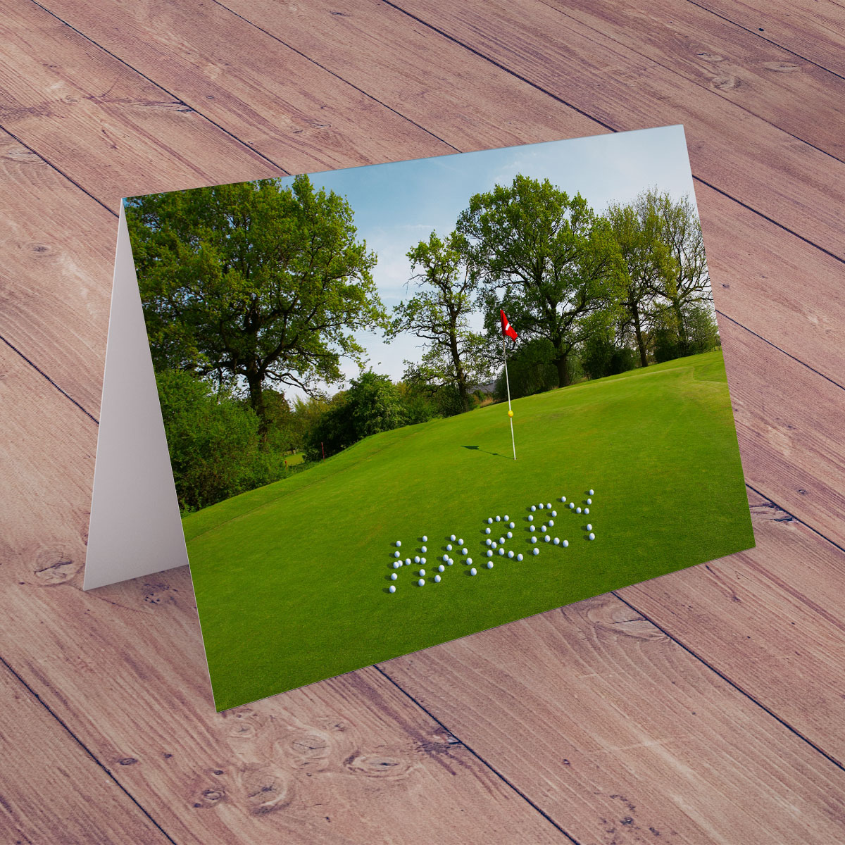 Personalised Card - Golf Balls