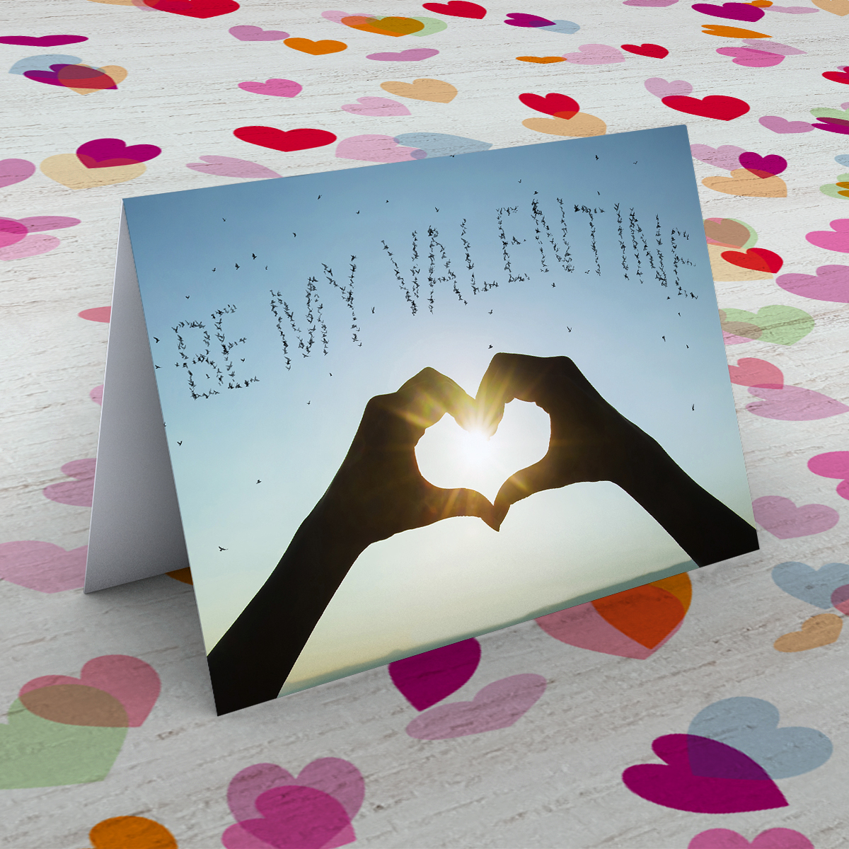 Be My Valentine Sun & Heart Card