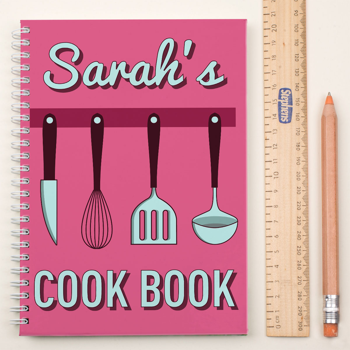 Personalised Notebook - Cooking Utensils