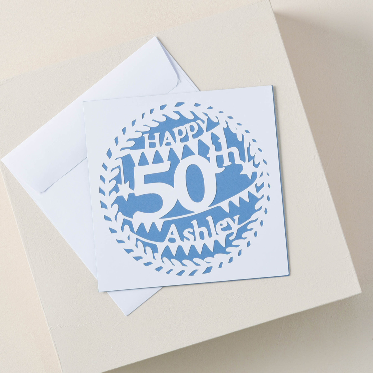 Personalised Papercut Card - Birthday Age