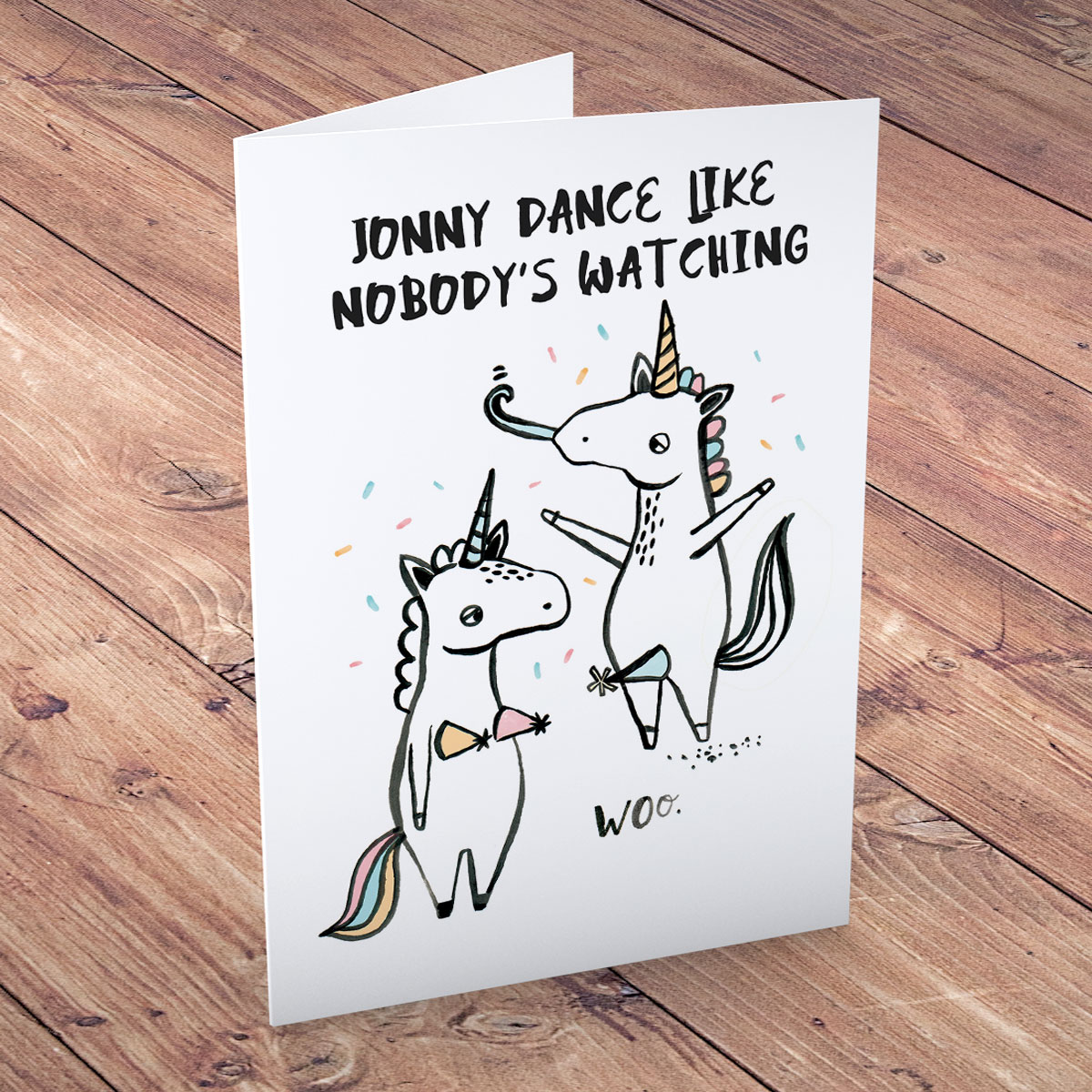 Personalised Card - Banter Pants, Unicorns