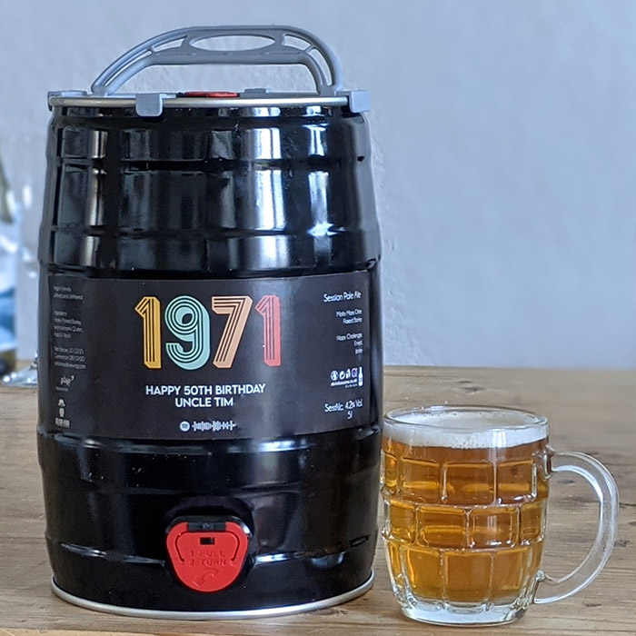 Personalised Special Year Craft Beer Keg