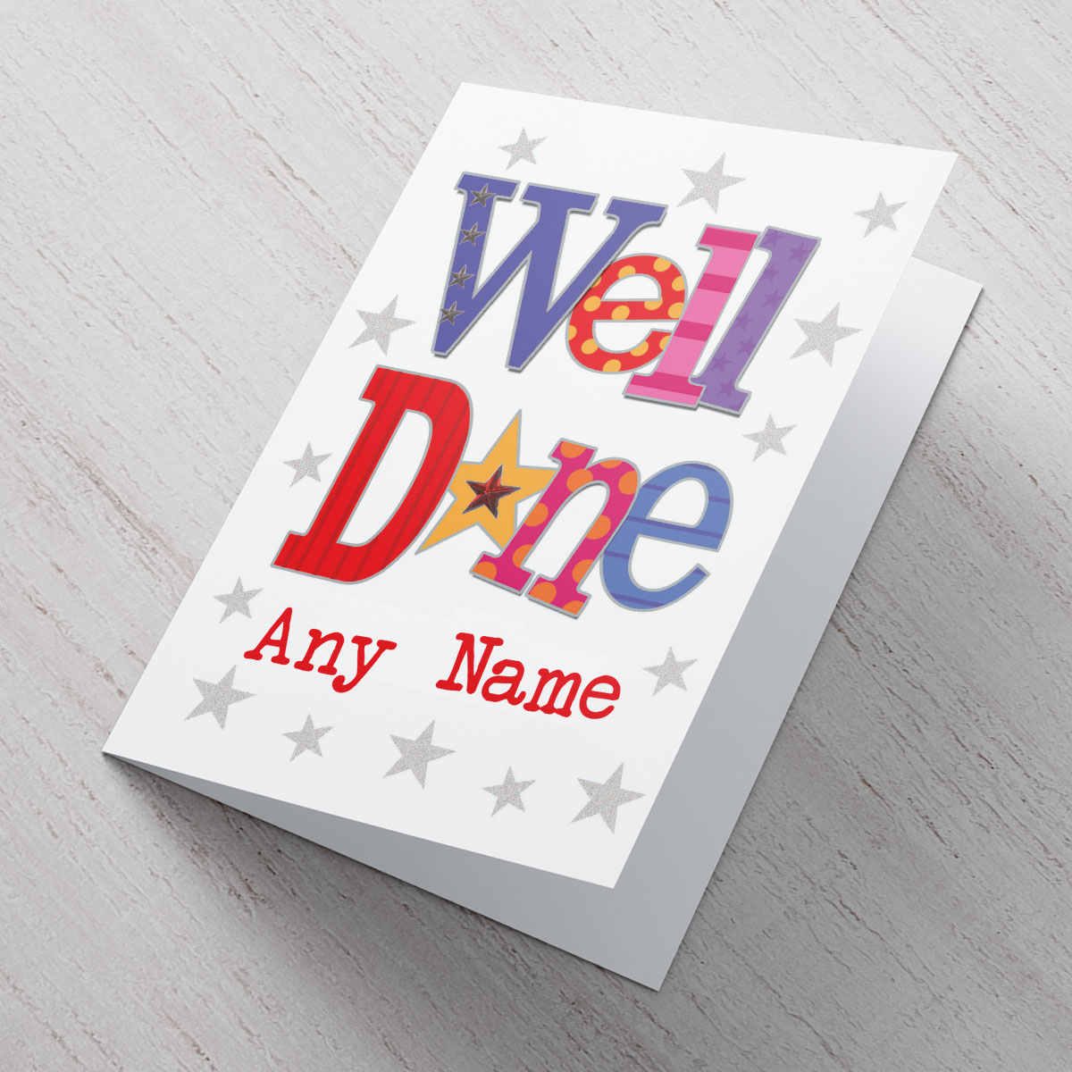Personalised Card - Well Done