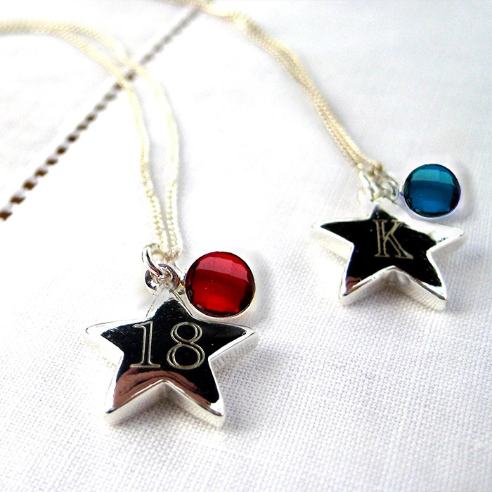 Personalised Necklace - Bantang Star Birthstone