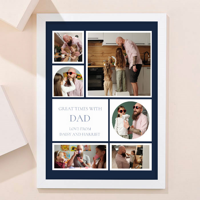 Personalised Father's Day Portrait Print - Grandad Great Times
